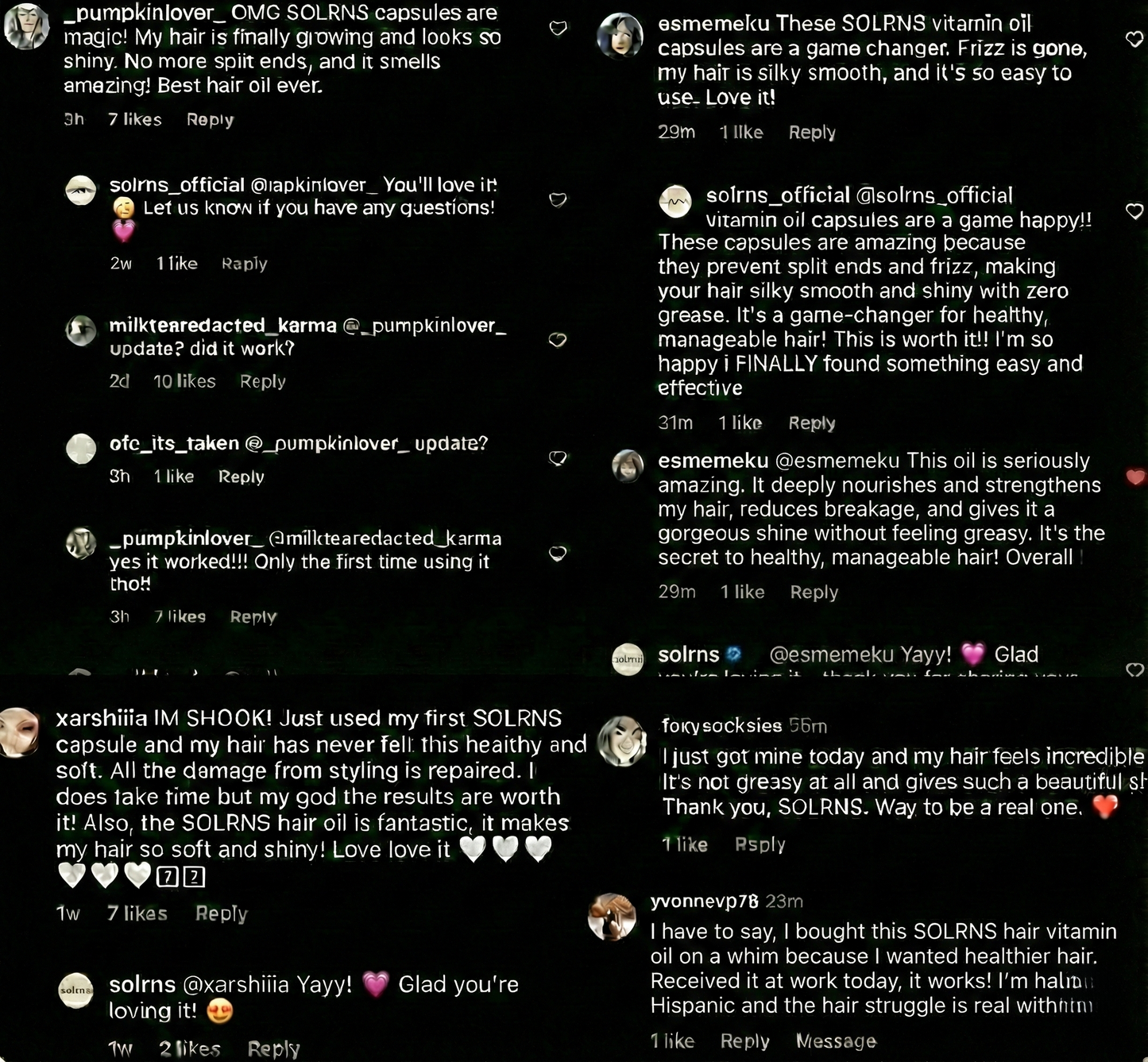 Solrns Moroccan Argan Hair Vitamin Oil